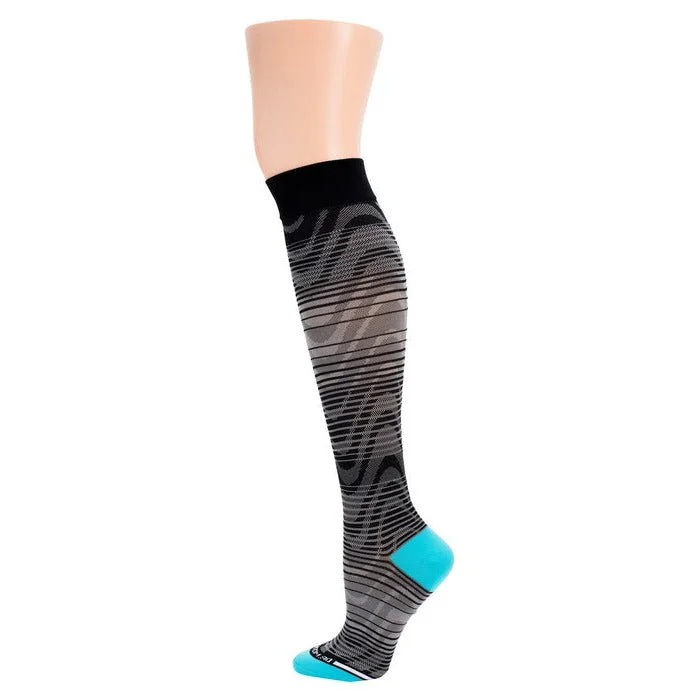 Women's microfiber socks for a lightweight optionCompression Knee High Socks | Ombre Waves Athleisure 15-20 mmHg | Womens (1 Pair)