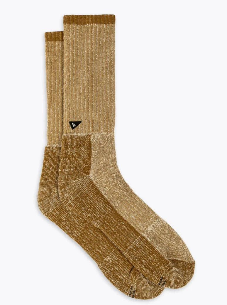 Women's compression socks for improved circulationCrew Sock Terry Marl - Caramel