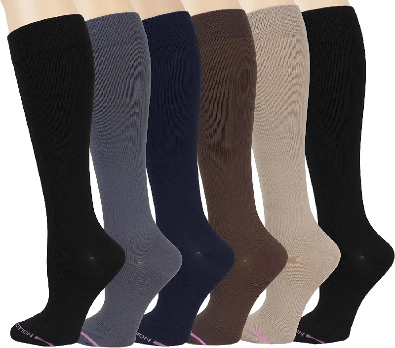 Women's cable - knit ankle socks for a cozy styleKnee High Compression Socks | Assorted Solid Colors | Womens (6 Pairs) Women's cable - knit ankle socks for a cozy styleKnee High Compression Socks | Assorted Solid Colors | Womens (6 Pairs)