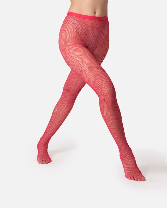 Women's bamboo fiber socks for eco - friendlinessThe Drama | Fishnet Tights Pink