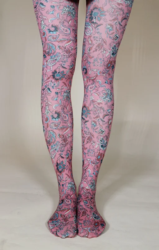 women tights with a seamless toe for extra comfortEthnic Boho Paisley Printed Art Tights