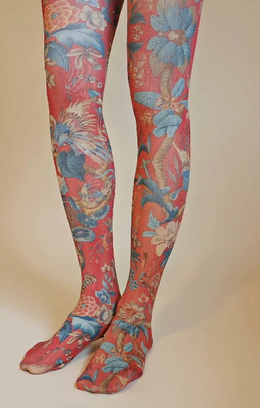 women tights with a gradient color for a trendy effectFlower Bird England Pannel By THE ART INSTITUTE OF CHICAGO Printed Art Tights women tights with a gradient color for a trendy effectFlower Bird England Pannel By THE ART INSTITUTE OF CHICAGO Printed Art Tights