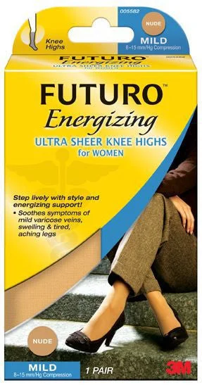Nylon stockings for a smooth and shiny finishFuturo 71015NEN Ultra Sheer Knee Highs for Women, 1 Pair Nylon stockings for a smooth and shiny finishFuturo 71015NEN Ultra Sheer Knee Highs for Women, 1 Pair