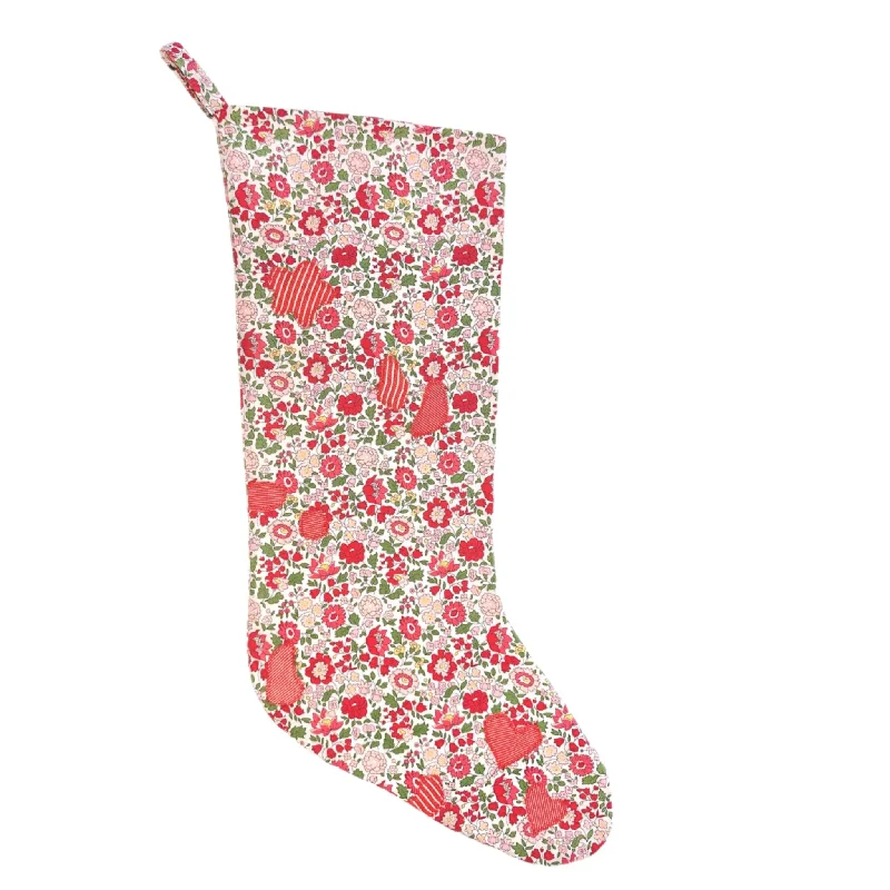 Red stockings for a bold and passionate statementHEIRLOOM CHRISTMAS STOCKING - A VERY LIBERTY CHRISTMAS I