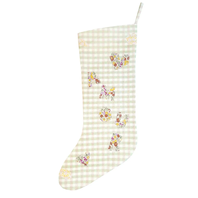 Gold - toned stockings for a glamorous touchHEIRLOOM CHRISTMAS STOCKING - PLAID AMOUR