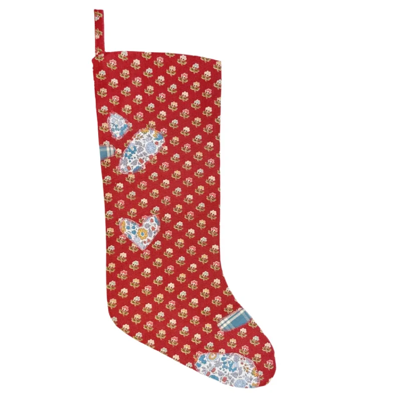 Compression stockings for improved blood circulationHEIRLOOM CHRISTMAS STOCKING - CHRISTMAS REDS & LIBERTY BLUES CALICO