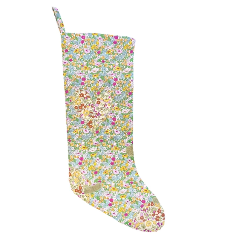 Bamboo - fiber stockings for eco - friendlinessHEIRLOOM CHRISTMAS STOCKING - LIBERTY POPPY & DAISY I
