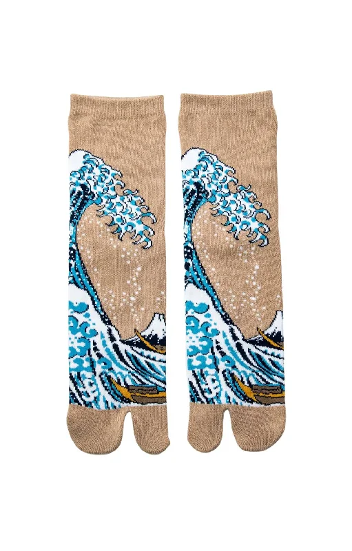 Hokusai The Great Wave Tabi Socks