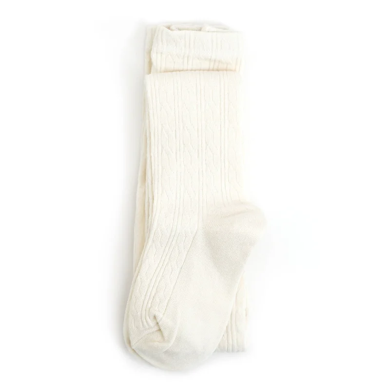 women tights for a formal event with an evening gownIvory Cable Knit Tights