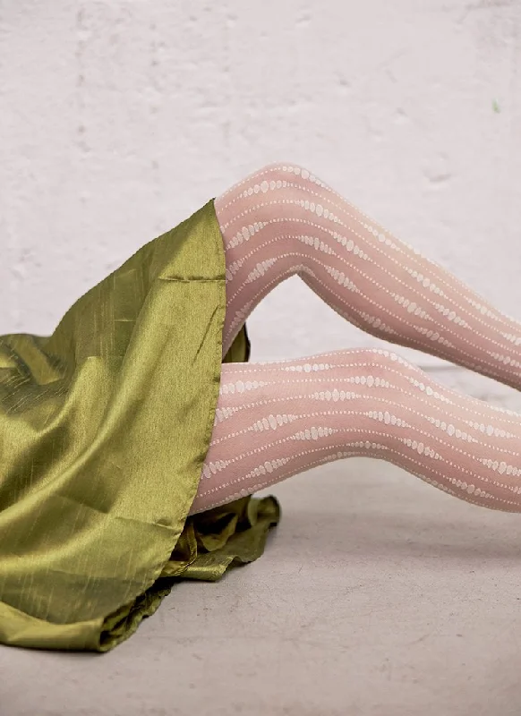 Winter - wear stockings for cold weatherJosefin Drop Tights - Ivory