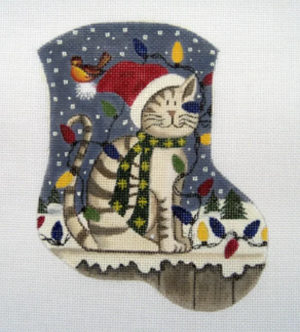 LK-10 Christmas Kitty Mini Stocking