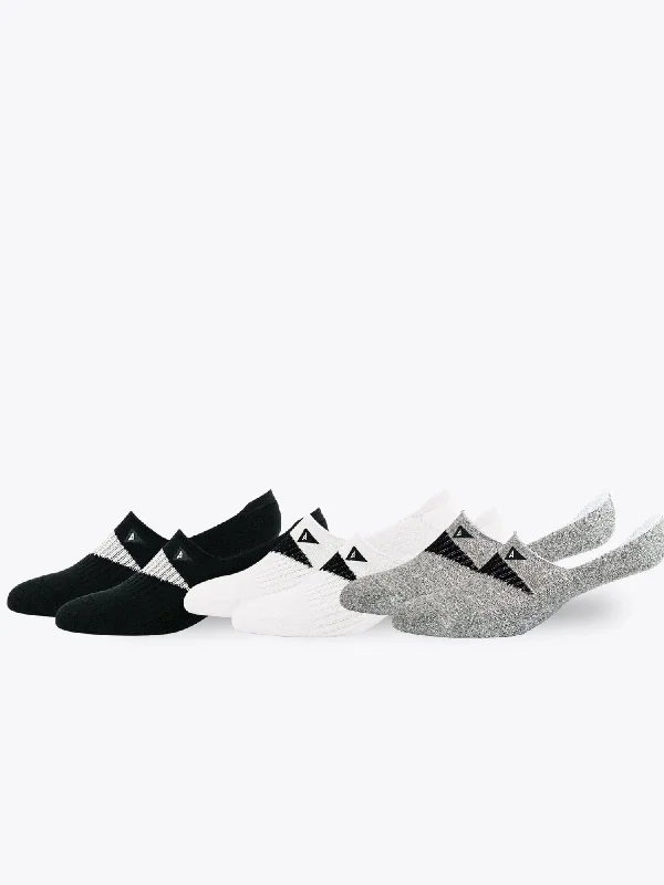 Women's adjustable - fit socks for a customized feelNo Show Spring Mixed 3 Pack - Black Flag