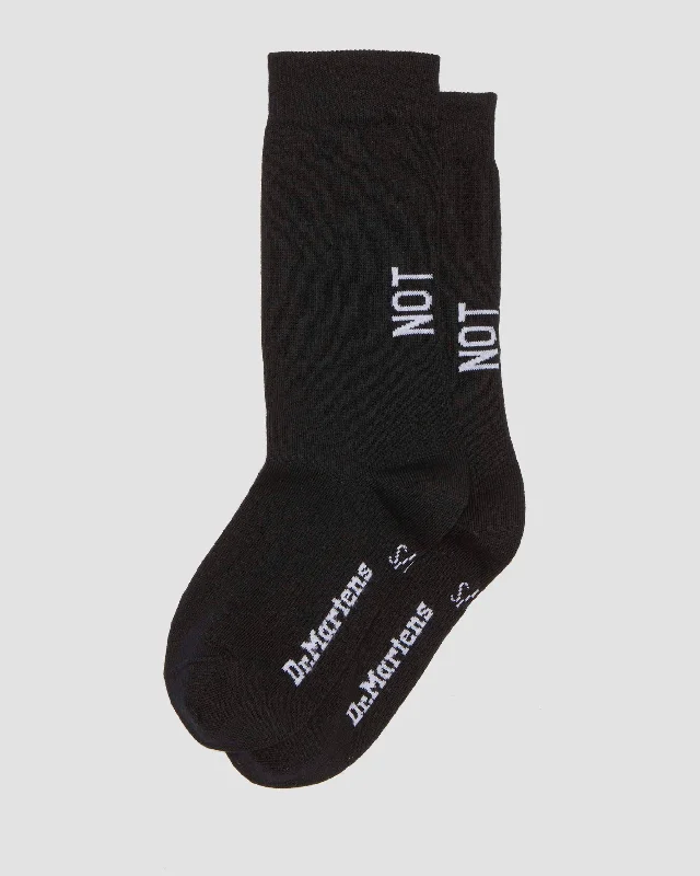 Women's satin - trimmed socks for a touch of eleganceNot Ordinary Logo Socks