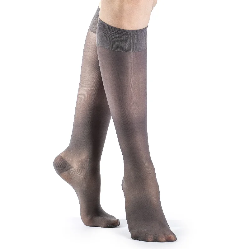 Women's non - slip socks for safetySigvaris Sheer Fashion Women's Knee High 15-20 mmHg