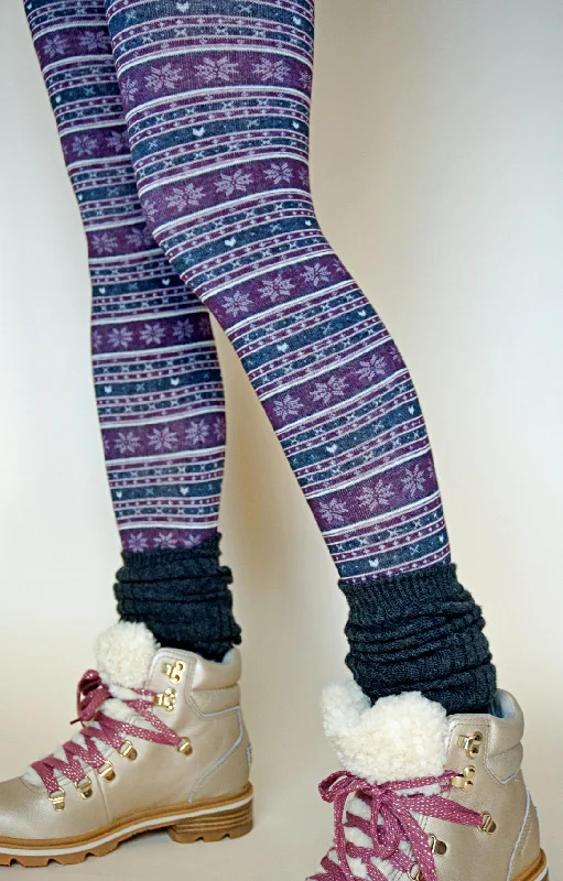 patterned women tights with floral designsSnowflake Tights