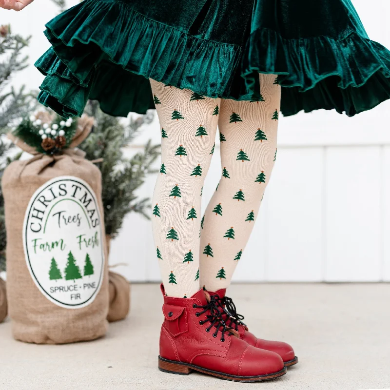 women tights with a textured surface for a unique feelNoble Trees Knit Tights