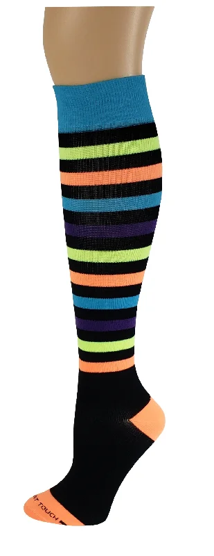Women's wool - rich socks for winter warmthWomen Bright Stripes Compression Knee High Socks Women's wool - rich socks for winter warmthWomen Bright Stripes Compression Knee High Socks