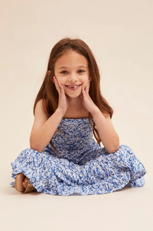 Maxi dresses with cold - shoulder cutouts for a trendy lookPrint Kids Tie Back Maxi Dress Maxi dresses with cold - shoulder cutouts for a trendy lookPrint Kids Tie Back Maxi Dress