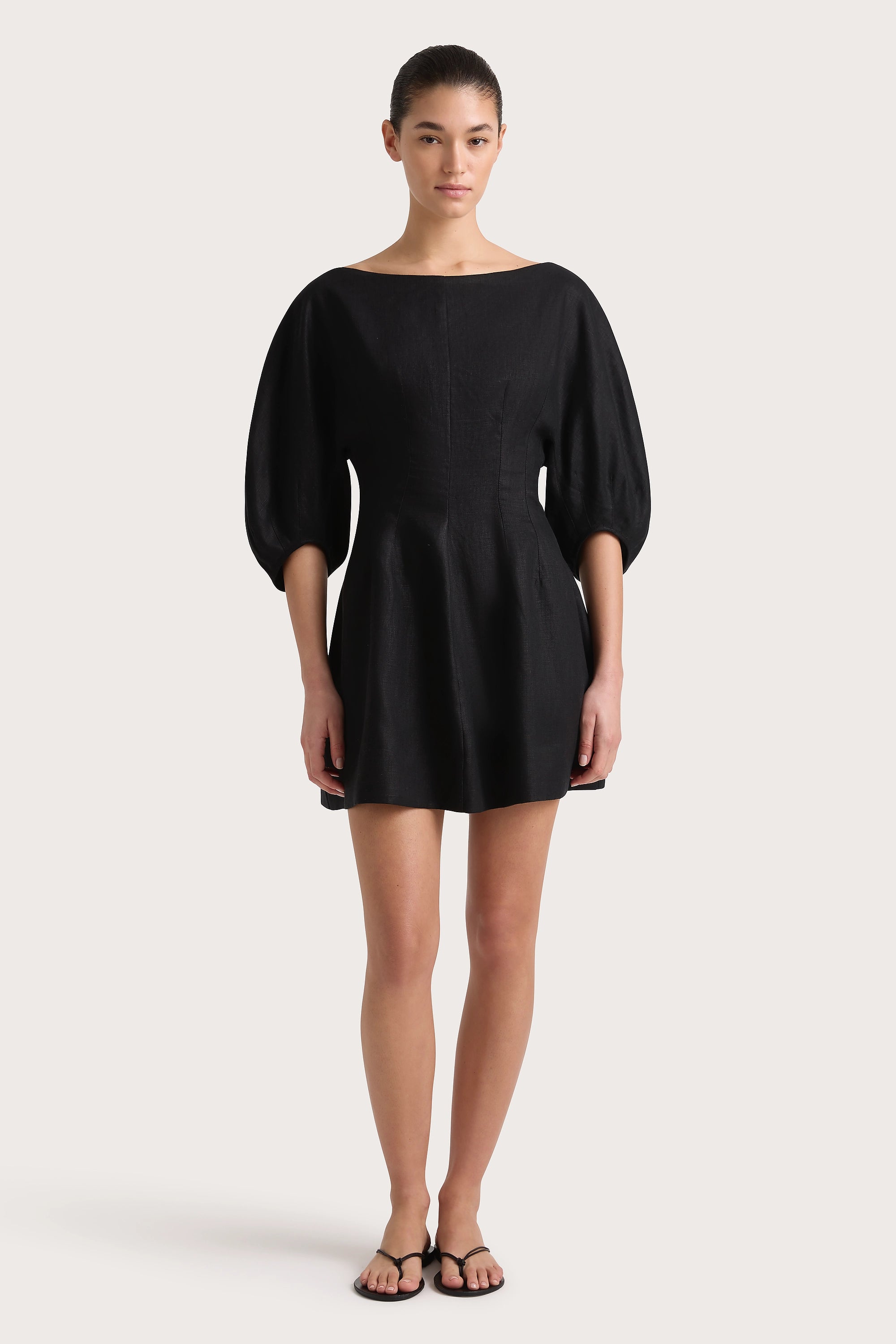Mini dresses with mesh panels for a sexy and trendy lookLowen Mini Dress Black