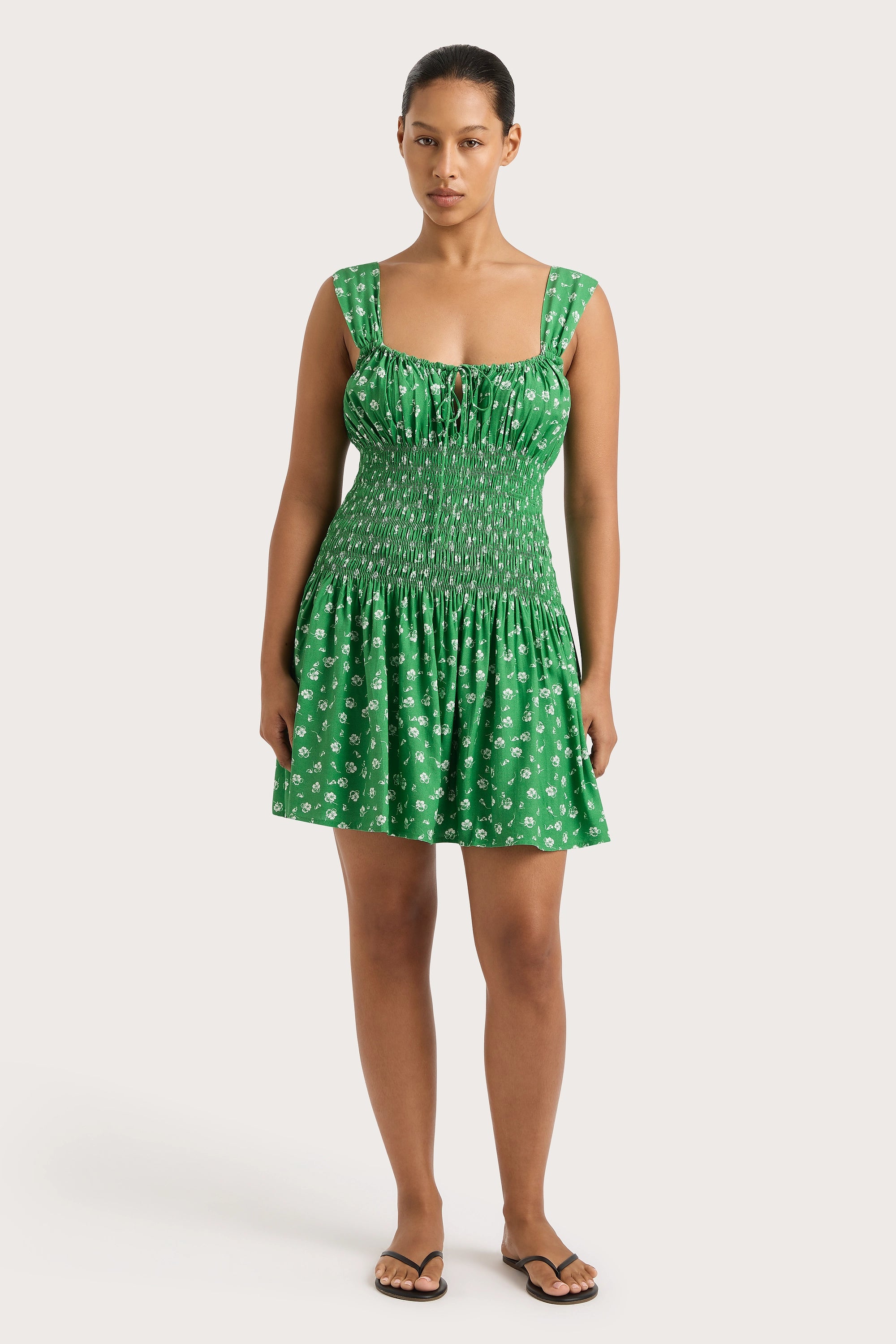Mini dresses with embroidered details for a unique touchYerres Mini Dress Green