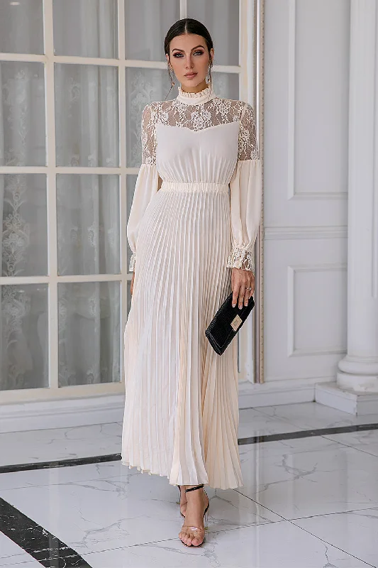 Cocktail dresses with a cut - out detail and a body - con fitApricot Long Sleeves Lace Mother Dress Cocktail dresses with a cut - out detail and a body - con fitApricot Long Sleeves Lace Mother Dress