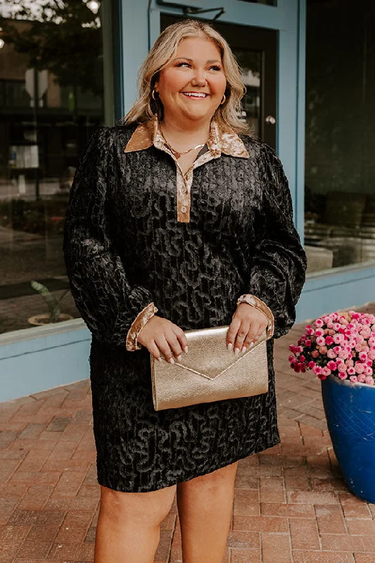 Mini dresses with pocket details for added functionalityChardonnay And Candlelight Velvet Mini Dress in Black Curves Mini dresses with pocket details for added functionalityChardonnay And Candlelight Velvet Mini Dress in Black Curves