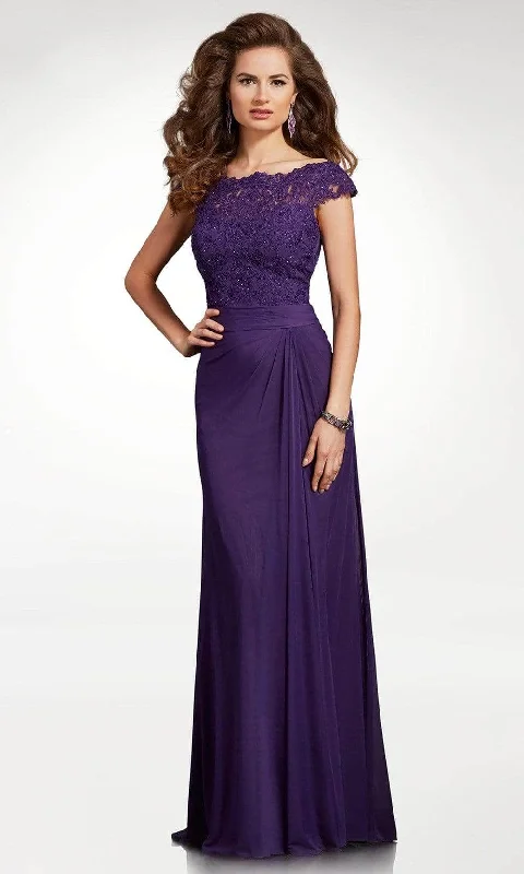 Wedding guest dresses with puff sleeves and knee - length hemsClarisse - Cap Sleeve Sheath Formal Dress M6531 Wedding guest dresses with puff sleeves and knee - length hemsClarisse - Cap Sleeve Sheath Formal Dress M6531