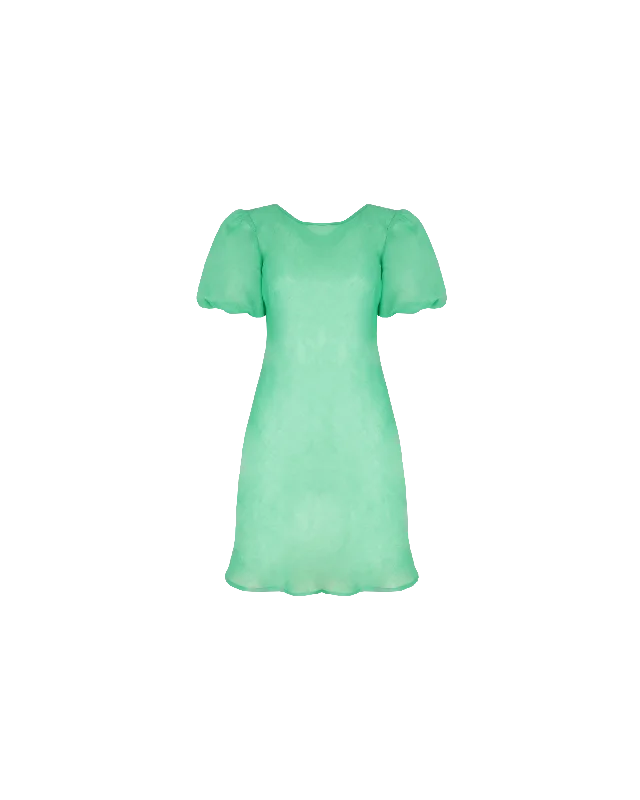 KENDALL RAMIE MINI DRESS GREEN