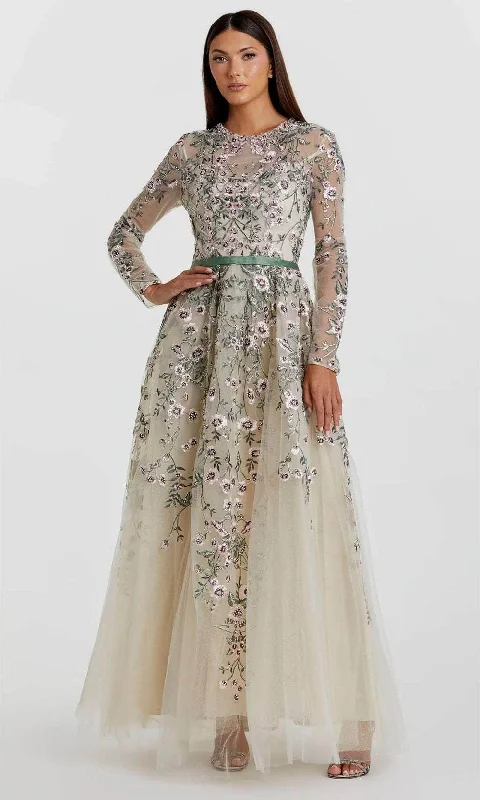 Midi wedding guest dresses in navy blue for a formal affairMac Duggal 20580 - Floral Illusion Long Sleeve Evening Dress Midi wedding guest dresses in navy blue for a formal affairMac Duggal 20580 - Floral Illusion Long Sleeve Evening Dress