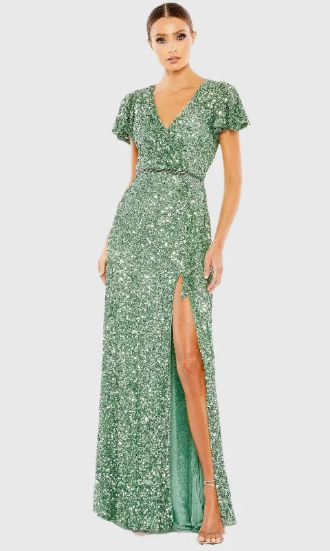Velvet - trimmed wedding guest dresses in burgundy for a formal eventMac Duggal A5540 - Short Butterfly Sleeve Sequin Embellished Prom Gown Velvet - trimmed wedding guest dresses in burgundy for a formal eventMac Duggal A5540 - Short Butterfly Sleeve Sequin Embellished Prom Gown
