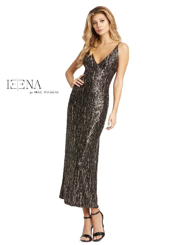 Embroidered wedding guest dresses in earthy tones for a rustic weddingMac Duggal 26447 Sequined Metallic V-Neck Midi Dress Embroidered wedding guest dresses in earthy tones for a rustic weddingMac Duggal 26447 Sequined Metallic V-Neck Midi Dress