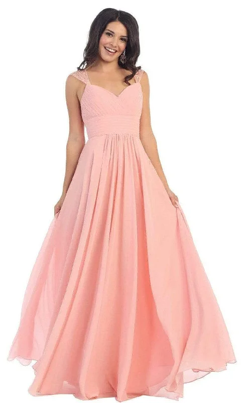 Sleeveless wedding guest dresses with pleated bodicesMay Queen - MQ1275 Finely-Tucked Bodice Sweetheart Neck A-Line Dress Sleeveless wedding guest dresses with pleated bodicesMay Queen - MQ1275 Finely-Tucked Bodice Sweetheart Neck A-Line Dress