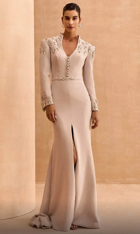 Wedding guest dresses with ruched bodices and spaghetti strapsMNM Couture V02030 - Jewel Applique Evening Dress Wedding guest dresses with ruched bodices and spaghetti strapsMNM Couture V02030 - Jewel Applique Evening Dress
