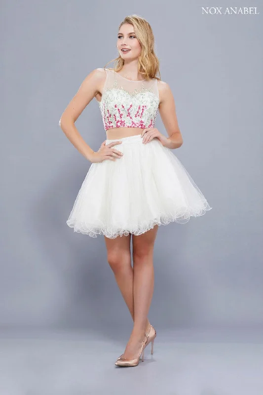Wedding guest dresses with abstract prints and long trainsTwo Piece Short Prom Homecoming Dress Wedding guest dresses with abstract prints and long trainsTwo Piece Short Prom Homecoming Dress