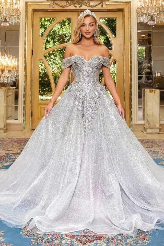 Sequined wedding guest dresses for an evening weddingPortia And Scarlett 22953 Long Prom Ball Gown Sequined wedding guest dresses for an evening weddingPortia And Scarlett 22953 Long Prom Ball Gown