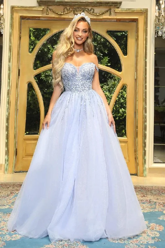 Printed wedding guest dresses with tropical motifs for beach weddingsPortia And Scarlett 22917 Prom Long Ball Gown