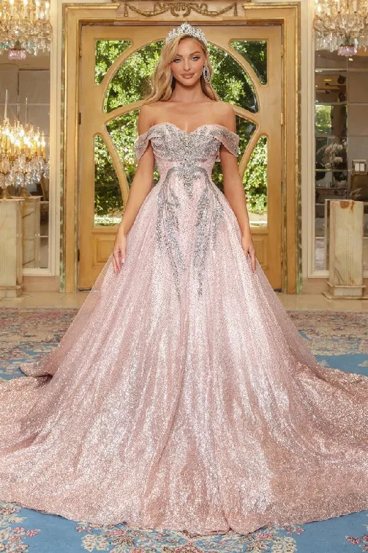 One - shoulder wedding guest dresses with beaded detailsPortia And Scarlett 22969 Prom Long Ball Gown One - shoulder wedding guest dresses with beaded detailsPortia And Scarlett 22969 Prom Long Ball Gown