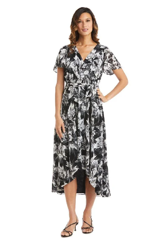 Asymmetric - hem cocktail dresses in a bold color for a fashion - forward lookR&M Richards 7800 High Low Wrap Dress Asymmetric - hem cocktail dresses in a bold color for a fashion - forward lookR&M Richards 7800 High Low Wrap Dress