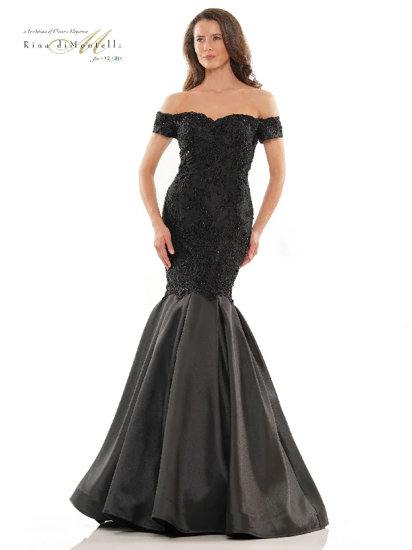 Lace - and - tulle wedding guest dresses with sweetheart necklinesRina di Montella Long Formal Mermaid Dress 2783 Lace - and - tulle wedding guest dresses with sweetheart necklinesRina di Montella Long Formal Mermaid Dress 2783