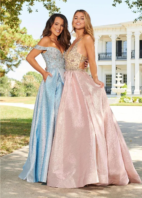 Strapless wedding guest dresses with rhinestone - studded bodicesRachel Allan Sexy Long Prom Dress Strapless wedding guest dresses with rhinestone - studded bodicesRachel Allan Sexy Long Prom Dress