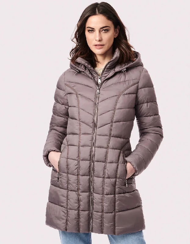 Quilted down women's coats with removable hoods for outdoor activities3 In 1 Puffer Coat Quilted down women's coats with removable hoods for outdoor activities3 In 1 Puffer Coat