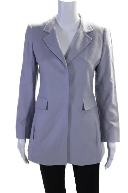 Water - resistant women's trench coats with adjustable cuffs for rainy daysAkris Womens Long Sleeve Collared Button-Up Dress Coat Purple Water - resistant women's trench coats with adjustable cuffs for rainy daysAkris Womens Long Sleeve Collared Button-Up Dress Coat Purple