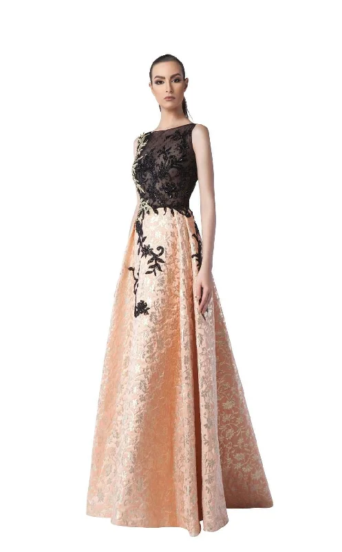 Formal dresses with button - front designs and tulle skirts for a charming prom styleEdward Arsouni Couture 0244 Dress