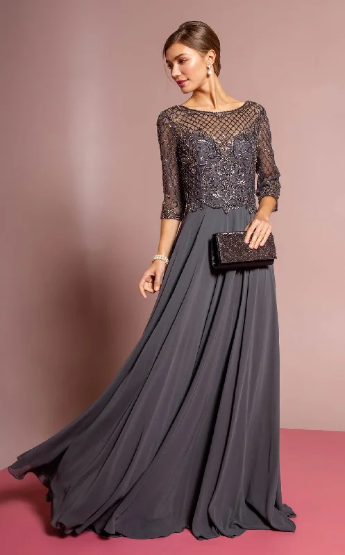 A - line formal dresses with beaded lace appliques for formal eventsGLS by Gloria GL2686 Dress A - line formal dresses with beaded lace appliques for formal eventsGLS by Gloria GL2686 Dress