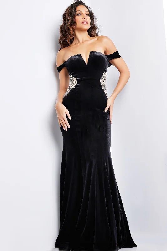 Maxi bodycon dress for a beach wedding​Jovani 36733 Midriff Detail Fitted Long Formal Prom Dress