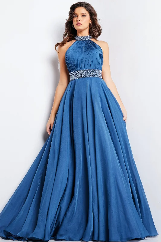 Bodycon dress with a lace - up front​Jovani 36749 Long Formal Prom Ball Gown