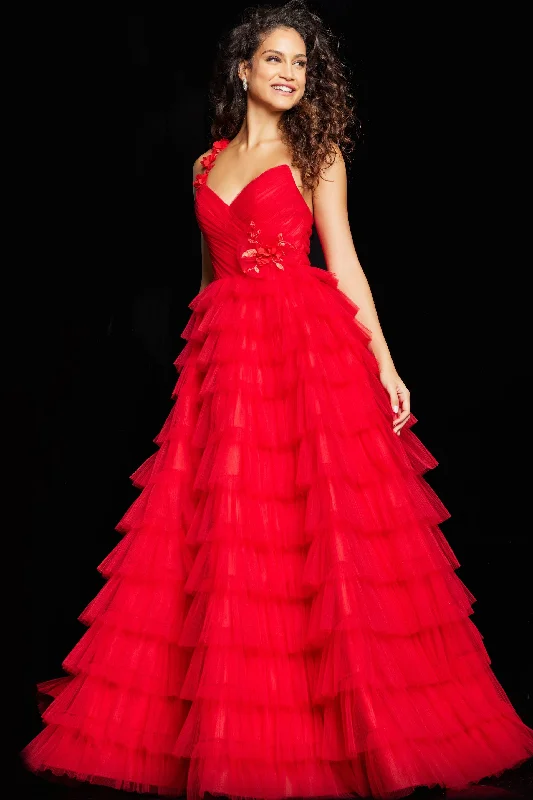 Bodycon dress with a button - down front​Jovani 37274 Long Formal Prom Ball Gown