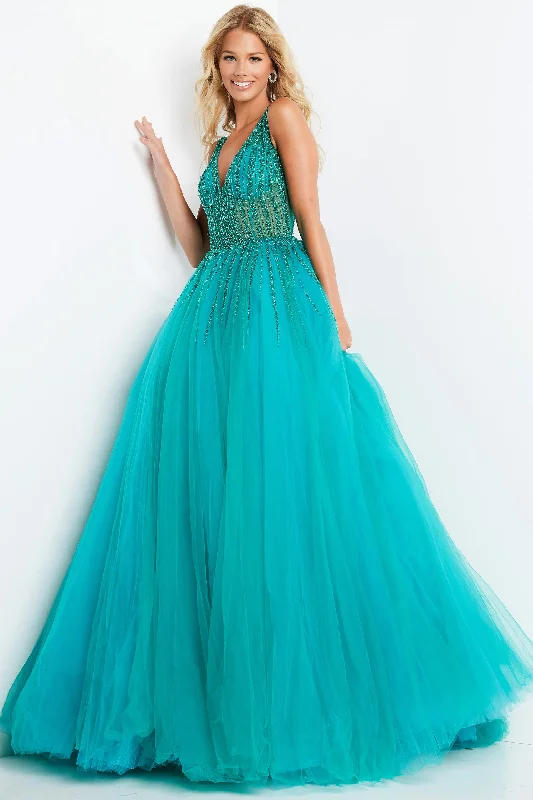 Bodycon dress with a wrap - around styleJovani 08638 Sleeveless Tulle Long Prom Ballgown Bodycon dress with a wrap - around styleJovani 08638 Sleeveless Tulle Long Prom Ballgown