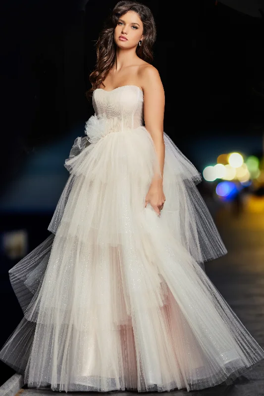 Solid - colored bodycon dress for a classic appearanceJovani 38537 Prom Long Formal Ball Gown Solid - colored bodycon dress for a classic appearanceJovani 38537 Prom Long Formal Ball Gown