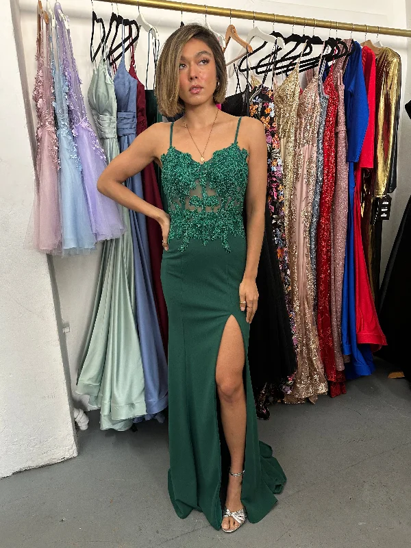 Bodycon dress in a geometric pattern​Long Spaghetti Strap Prom Dress Sale